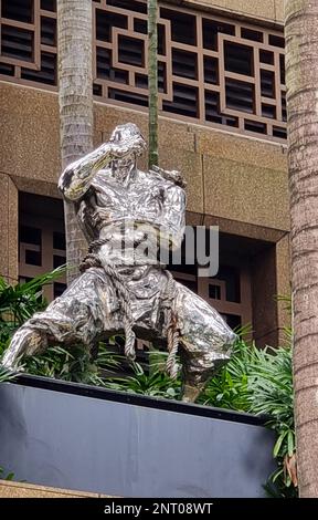 Bugis is an area in Singapore that covers Bugis Street now located within the Bugis Junction shopping mall. Singapore. Stock Photo