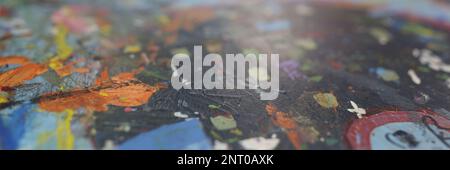 Multicolor painting and different patterns and colors in painting Stock Photo