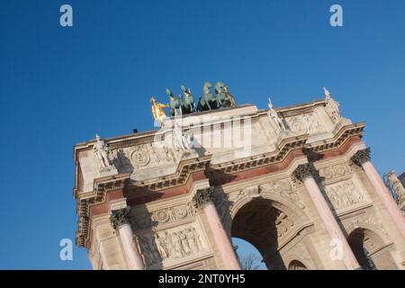 Arc de Triomphe du Carousel, Paris, France Stock Photo