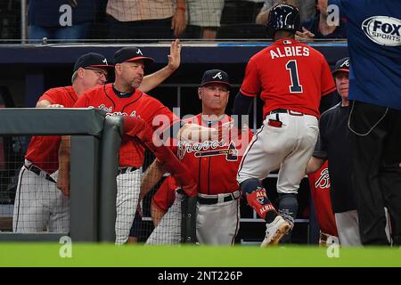 Atlanta Braves coach Walt Weiss (4) is photographed at the