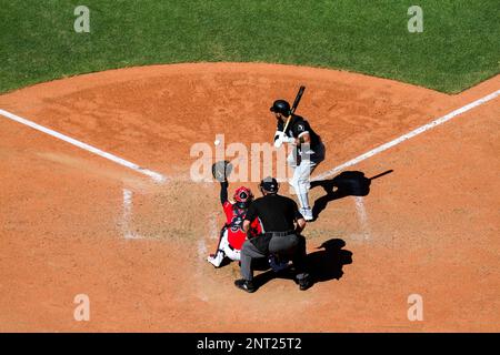 Chicago White Sox third baseman Jake Burger (30) celebrates a two-run home  run in the second inning during a MLB regular season game between the Chica  Stock Photo - Alamy