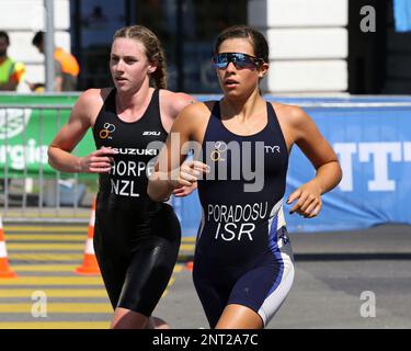 Ainsley Thorpe, of New Zealand, at the ITU World Triathlon 2022 Oceania ...