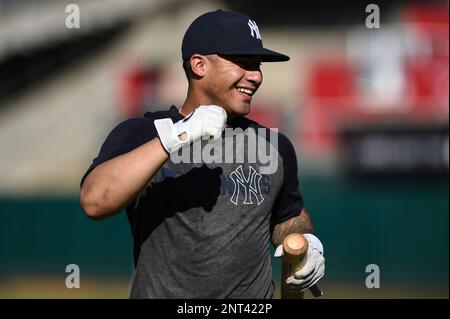 OAKLAND, CA - AUGUST 22: New York Yankees infielder Tyler Wade (14