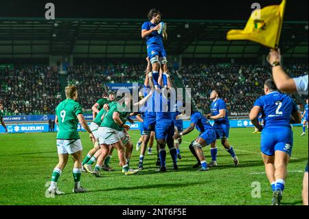 Touche during the match Italy U20 vs Ireland U20 at Stadio Monigo ( TV ...