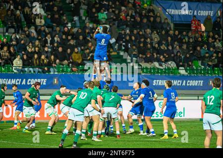 Touche during the match Italy U20 vs Ireland U20 at Stadio Monigo ( TV ...