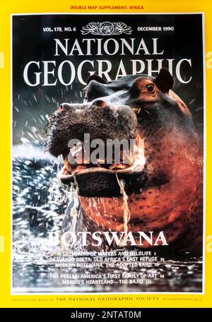 National Geographic magazine cover December 1990 Stock Photo