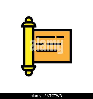 Holy scripture line icon isolated on white background. Black flat thin icon on modern outline style. Linear symbol and editable stroke. Simple and pix Stock Vector