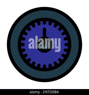 Safe combination line icon isolated on white background. Black flat thin icon on modern outline style. Linear symbol and editable stroke. Simple and p Stock Vector