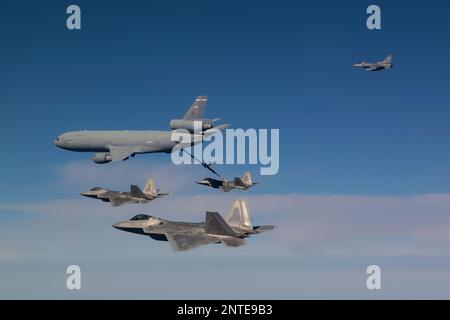 An F-22 Raptor assigned to the 411th Flight Test Squadron out of ...