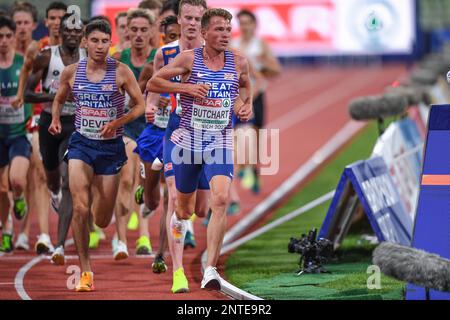 Andrew Butchart, Patrick Dever (Great Britain). 5000m. European Championships Munich 2022 Stock Photo