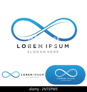 Infinity Design Vector icon illustration Logo template design Stock Vector