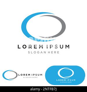 Circle logo and symbol vector icon template app Stock Vector