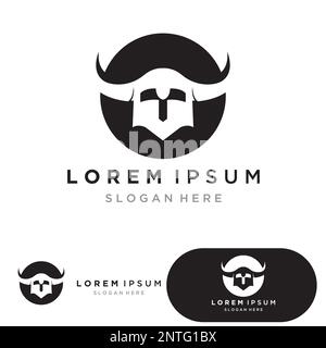 spartan logo icon designs vector Stock Vector