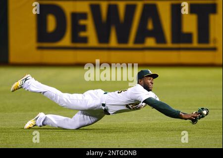 Oakland Athletics' Jurickson Profar makes a diving catch of a blooper  News Photo - Getty Images