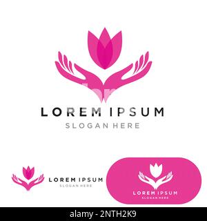 yoga logo design stock. human meditation in lotus flower vector ...