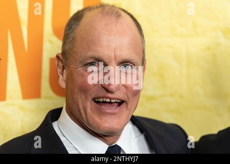 Woody Harrelson attends the premiere of 'Champions' at AMC Lincoln Square Theater in New York on february 27, 2023 Stock Photo