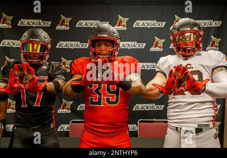 Maillot Atlantic City Blackjacks 2019 AFL – Signé Nick Haag – Taille S – Holloway