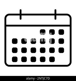 Calendar icon. Design can use for web and mobile app. Vector illustration Stock Vector