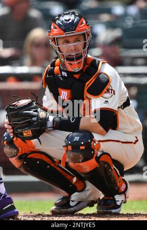 San Francisco Giants #28 Buster Posey 's Game-Used Orange Friday