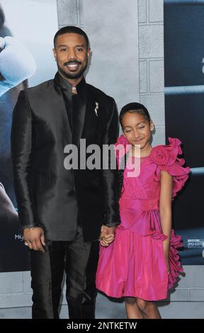 (L-R) Michael B. Jordan And Mila Davis-Kent At The CREED III Los Angeles Premiere Held At The ...