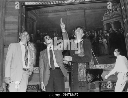 Rep. Jose E. Serrano, D-N.Y., during his 'Day Off' giving a tour