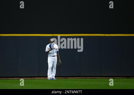 05 August 2016: Milwaukee Brewers Shortstop Orlando Arcia (3) gets his  first MLB hit and RBI single [10779] during a game between Milwaukee Brewers  and the Arizona Diamondbacks at Chase field. (Photo