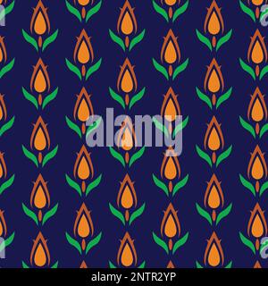 Floral Pattern Ornamental Texture Repeat Art Stock Vector