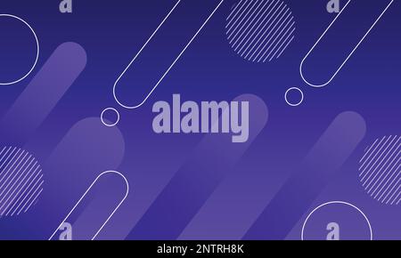 Blue Purple abstract geometric background. Dynamic shapes composition. Cool background design Stock Vector
