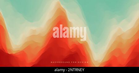 Abstract wavy background for banner, flyer and poster. Dynamic effect. Vector illustration. Cover design template. Can be used for advertising, market Stock Vector