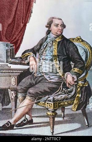 Portrait de Cesare Bonesana, marquis de Beccaria (1738 - 1794), juriste italien. Stock Photo