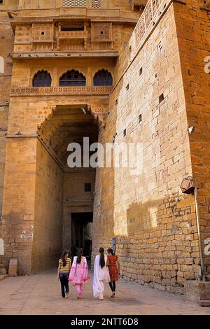 Hawa gate, Jaisalmer Fort,Jaisalmer, Rajasthan, India Stock Photo