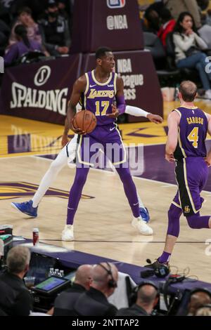 Los Angeles Lakers guard Isaac Bonga #17 during the Boston Celtics vs ...