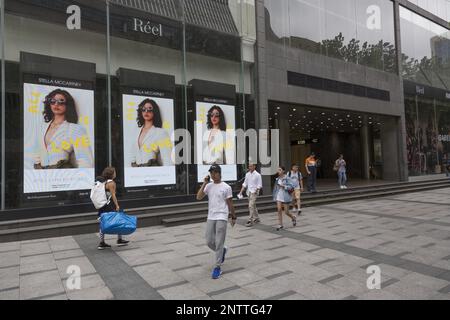 Shopping area in Shanghai,China Stock Photo