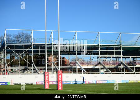 Wakefield, England - 15th January 2023 - General view.  Rugby League  Reece Lyne Testimonal Match  Wakefield Trinity Halifax Panthers at Be Well Support Stadium, Wakefield, UK - Stock Photo