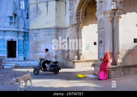 Gangaur ghat,Pichola lake,Udaipur, Rajasthan, india Stock Photo