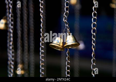 Charming Door Chime: Adding a Touch of Whimsy to Your Entrance. Stock Photo