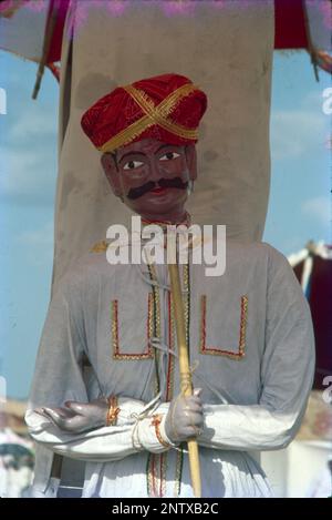 Dwarpal, (Gate Keeper), Tarnetar Fair, Gujrat, India Stock Photo
