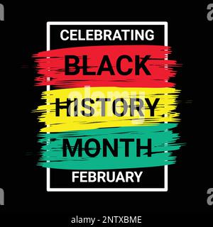 Black history month celebrate. Vector illustration design graphic Black history month Stock Vector