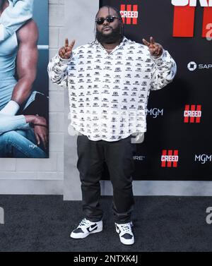 Los Angeles, USA. 27th Feb, 2023. Bas arrives at the CREED III Los Angeles Premiere held at the TCL Chinese Theatre in Hollywood, CA on Monday, February 27, 2023. (Photo By Sthanlee B. Mirador/Sipa USA) Credit: Sipa USA/Alamy Live News Stock Photo