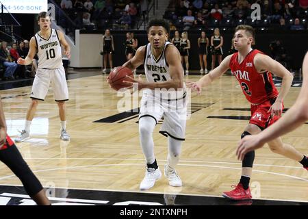 SPARTANBURG, SC - FEBRUARY 14: Keve Aluma (24) Forward Of Wofford Leaps ...