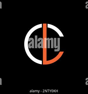 cl logo, abstract logo, monogram logo, simple logo, modern logo and minimal logo design. This logo can be used for company, website and printing Stock Vector