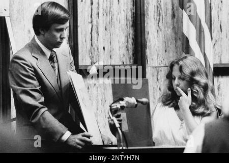 Ted Bundy Murder Trial - Miami - Ted Bundy with defense attorney ...