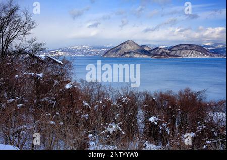 Lake Toya,Shikotsu-Toya National Park,Hokkaido,Japan Stock Photo