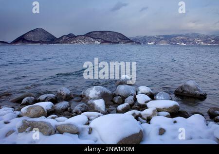 Lake Toya,Shikotsu-Toya National Park,Hokkaido,Japan Stock Photo