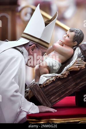 March 13, 2023 marks 10 years of Pontificate for Pope Francis. in the picture : Stock Photo