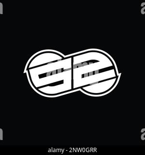 ZS Logo monogram abstract infinity shape half round vector images ...