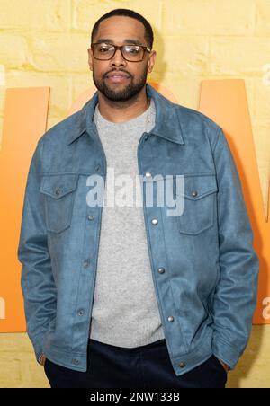 New York, United States. 28th Feb, 2023. Brawley 'Cheese' Chisholm attends the premiere of 'Champions' at AMC Lincoln Square Theater (Photo by Lev Radin/Pacific Press) Credit: Pacific Press Media Production Corp./Alamy Live News Stock Photo