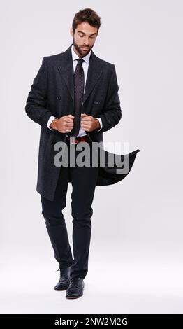 The modern businessman. Studio shot of a handsome and well-dressed young man. Stock Photo