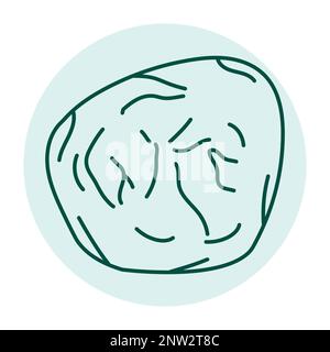 Tourmaline color line icon. Precious stones. Pictogram for web page, mobile app, promo. Stock Vector