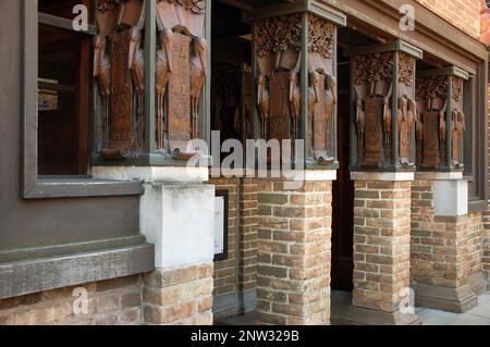 The Frank Lloyd Wright Studio in Oak Park, Illinois Stock Photo